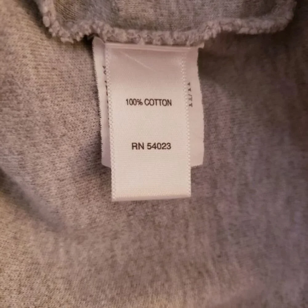 Banana Republic Quarter Neckline with Snaps Grey Sweatshirt w/Sleeve Pocket Sz M